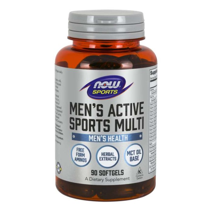 Мултивитамин за мъже Active Sports - NOW Foods