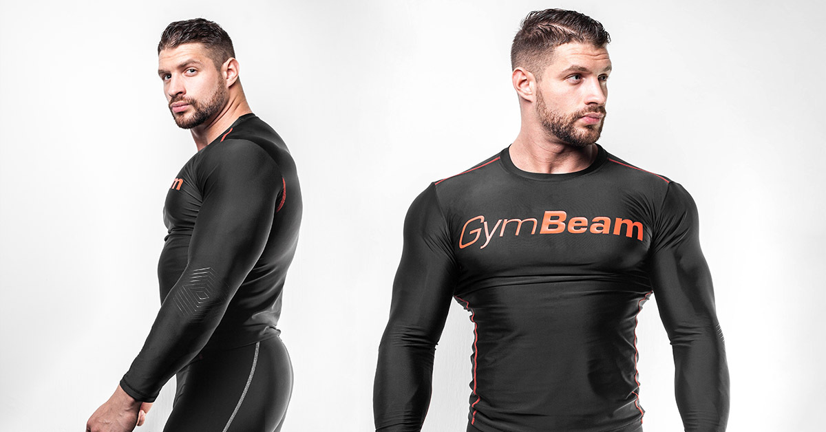 Компресионно трико Black/Red - GymBeam