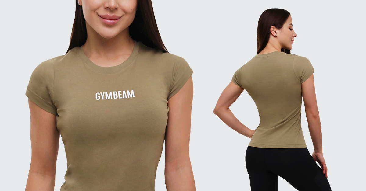 Тениска FIT Olive - GymBeam