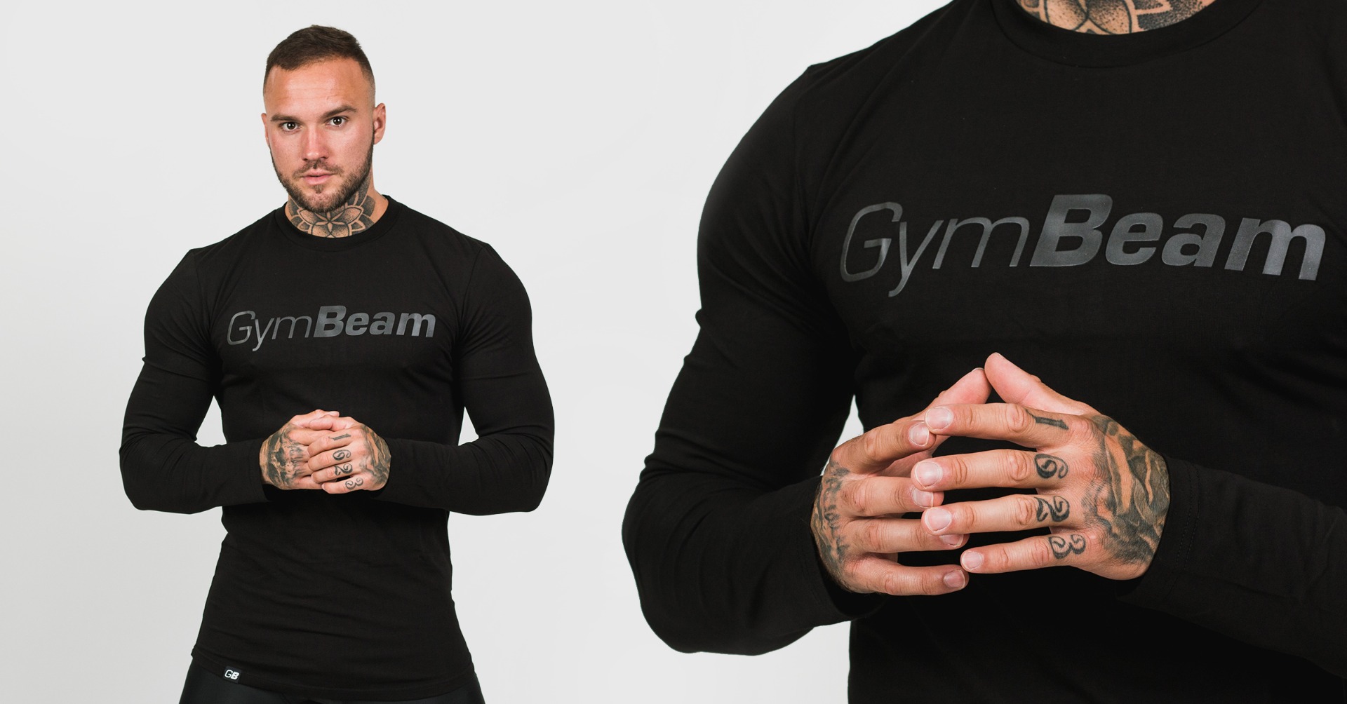 Блуза Long Sleeve T-shirt Leisure Black - GymBeam